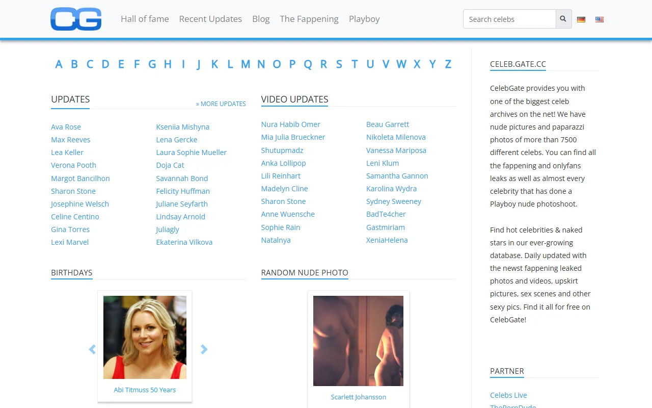 Screenshot of Celebgate